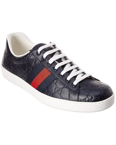 gucci ace trainers blu|gucci ace sneakers on sale.